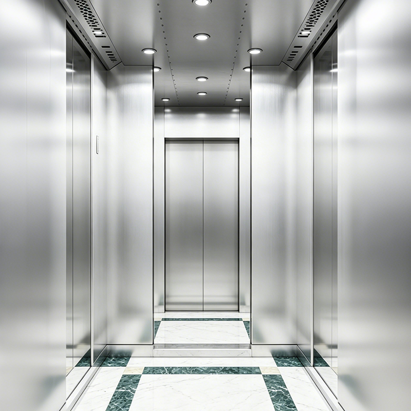 Speculum & Hairline Steel VIATOR Elevator pro Hotels