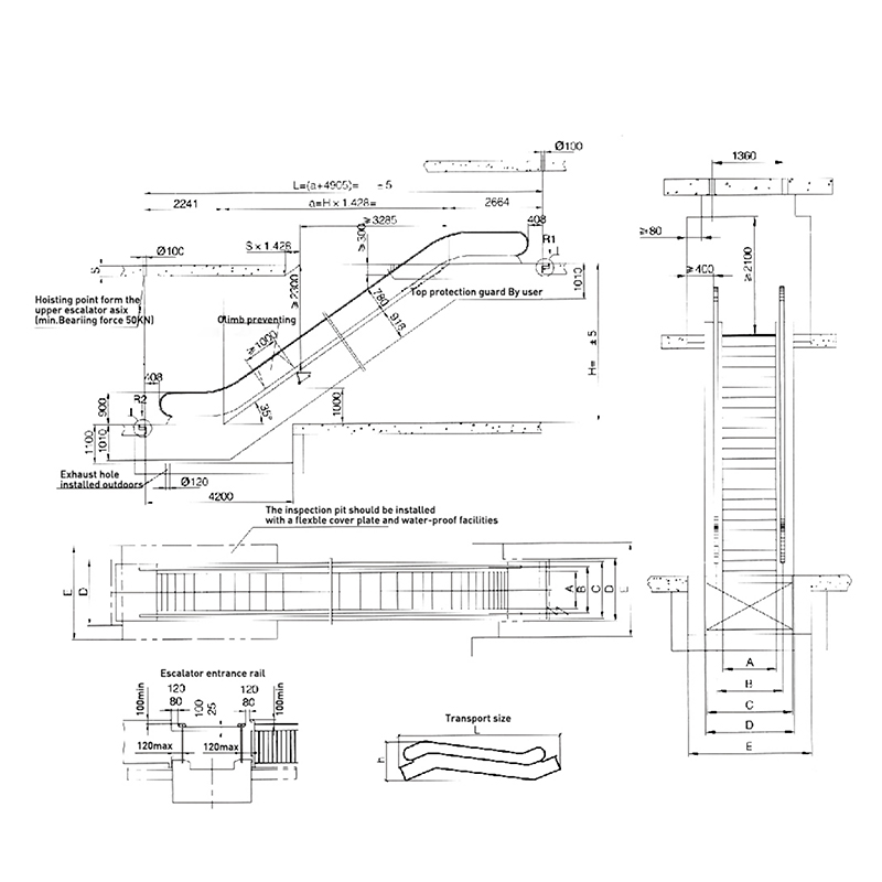 35° Spatium-Saving officium Aedificium Escalator