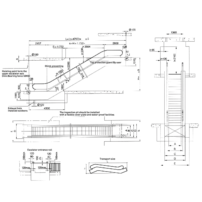 XXX° Commercial Escalator Shopping Malls & Hotels