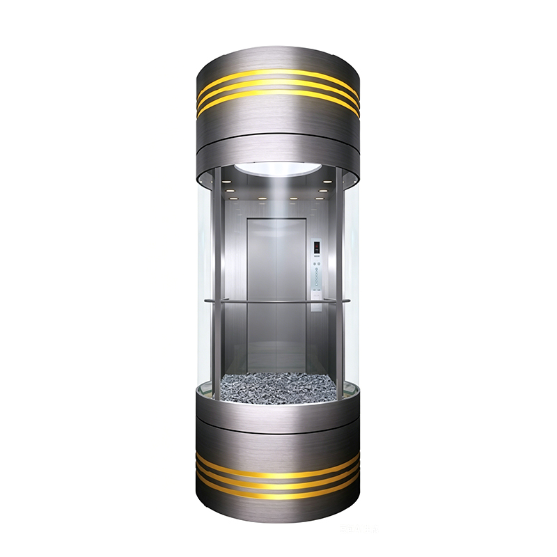 Observatio Circularis Vitri Elevator cum pingitur Steel Canopy et Speculum Conclusio